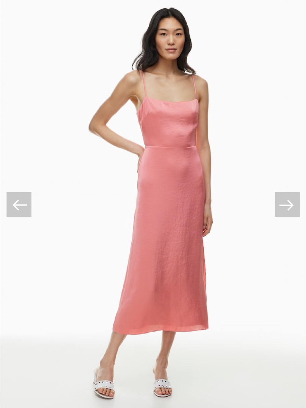 Aritzia Wilfred Magdalena Satin Dress